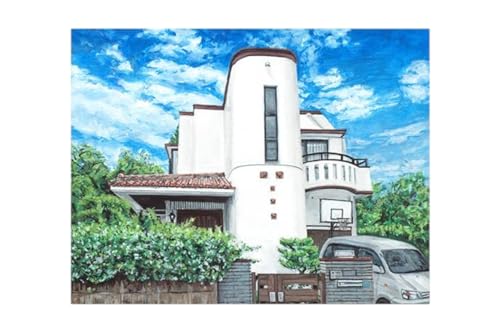 油絵でのある風景画を細密に描きます(41×32cm)