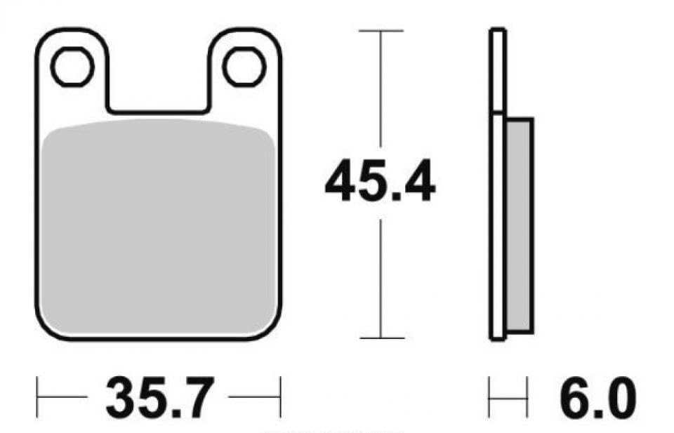 Plaquette de frein Perftec haute friction avant compatible Beta 50 RR Enduro Standard - 4