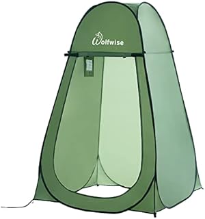 WolfWise Pop-up Shower Tent Green