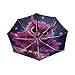 KAAVIYO Pink Starlight Owl Umbrella Windproof Automatic Foldable Umbrells Auto Open Close for Men Women Kids