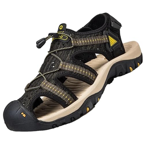 Men's Plus Size Sandals - Casual Beach Water Shoes with Sneaker Style