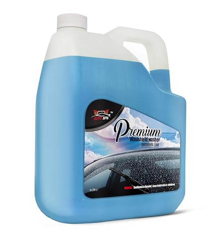 AUTO SPA Windshield Washer Fluid For Car Liquid - 5LTR (Only 10ML Enough For 1LTR Tank) 3X Concentrated Glass Cleaner Additive | Smooth Wiper Action & Anti-Haze Night Vision | Perfect for Long Drives