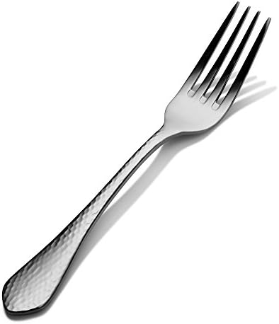 Bon Chef S1205 Stainless Steel 18/8 Reflections Regular Dinner Fork, 7-11/16" Length (Pack of 12)