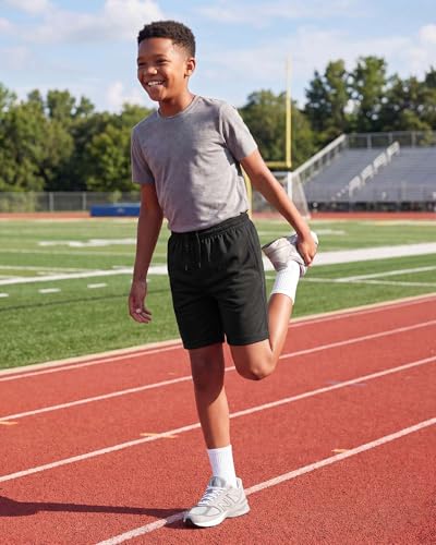 Image of 5 Pack Boys' Mesh Athletic Shorts Basketball Kids Soccer Sports Pockets