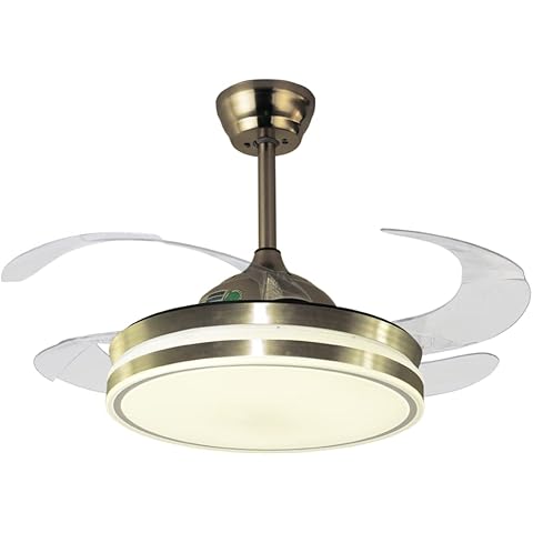 BEL AIR HOME - Ventilador de Techo Cocon Motor DC con Aspas Desplegables Cover