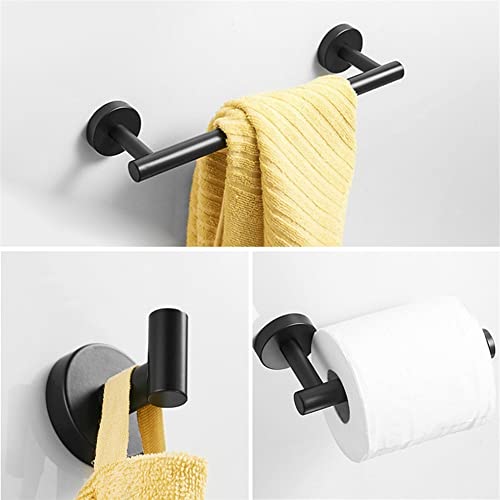 Accesorios de baño de acero inoxidable con diseño elegante negro y oro 3