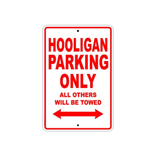 GENUINE SCOOTER HOOLIGAN Parking Only All Others Will Be Towed Motorcycle Bike Novelty