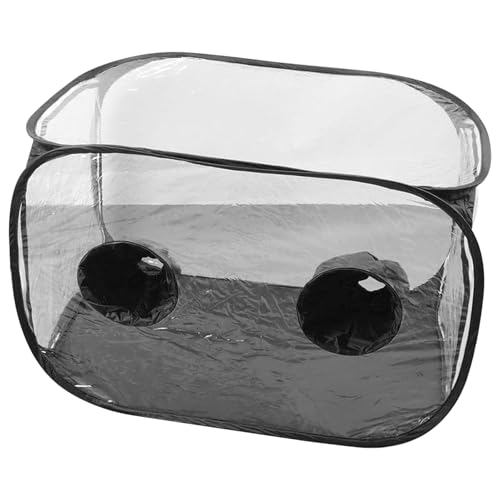 Kit de culture de champignons kit de tente de culture en plastique 24x24x35 pouces avec 2 trous de bras kit de culture de champignons pliable à air calme pour champignons et autres plantes hydroponiqu