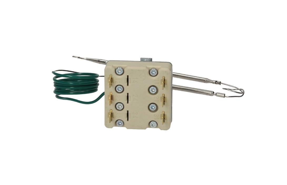 Termostato di sicurezza 3 fasi 230 °C EGO 55.32542.370 - Sonda 4 mm, lunghezza 120 mm, lunghezza capillare 900 mm - ricambio per attrezzature gastronomiche Mareno, Cookmax, Silko, Virtus