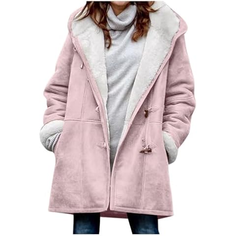 AnnSemo Women's Warm Velvet Winter Coat Cover