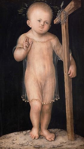 Toile Jésus Bénissant Lucas Cranach Décoration Salon Esprit Sérénité