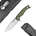 KUBEY KU184 Fixed Blade Knife with Kydex Sheath, 4.1