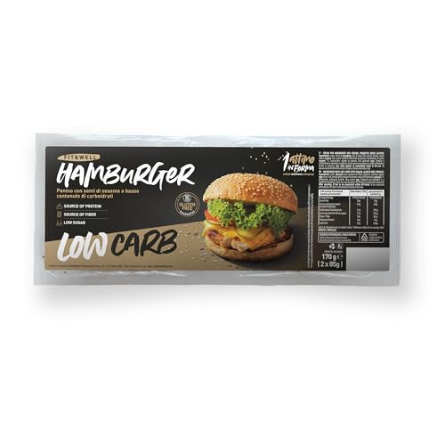 1Attimo in Forma Pane Proteico Keto a Basso Contenuto di Carboidrati | Pane per Hamburger Low Carb | Panino Chetogenico Senza Glutine | Keto Food 2,8g Carbo, Ingredienti Naturali 85g (3 confezioni)