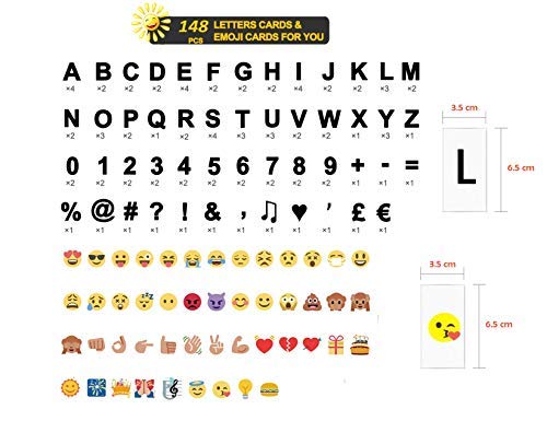 A4 Lightbox Buchstaben Set – 85 Kacheln Mit Buchstaben, Zahlen & Symbolen Für Leuchtkastenschilder