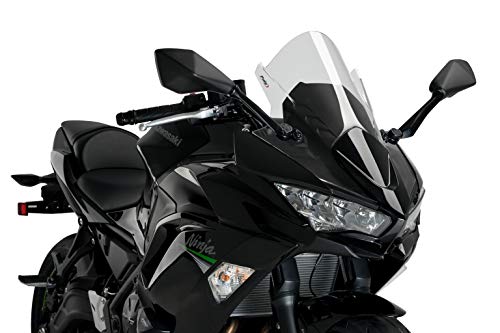 Bulle Z-Racing Puig 3881W transparente en acrylique 3 mm pour moto sportive