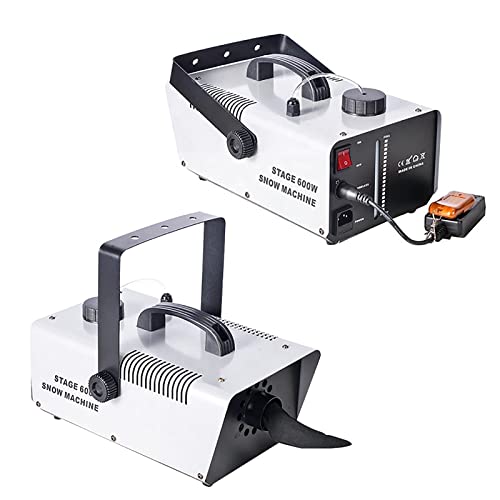Máquina de nieve para escenario de 1500 W, máquina pulverizadora de efecto nieve con control remoto, generador de espuma de nieve y soplador de nieve miniatura 5