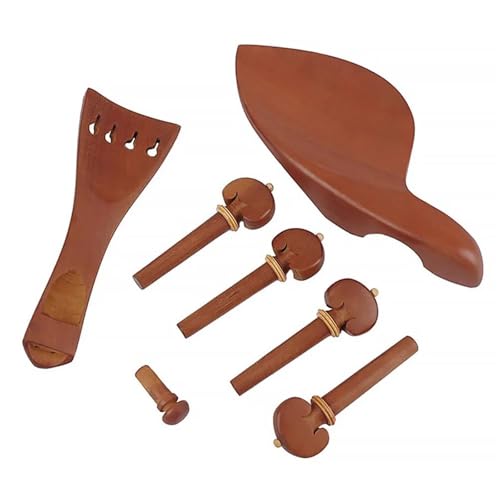 Juego De Accesorios Para Violín De 7 Piezas: Clavijas De Y Barbilla Profesional De De Azufaifo (DIY)...