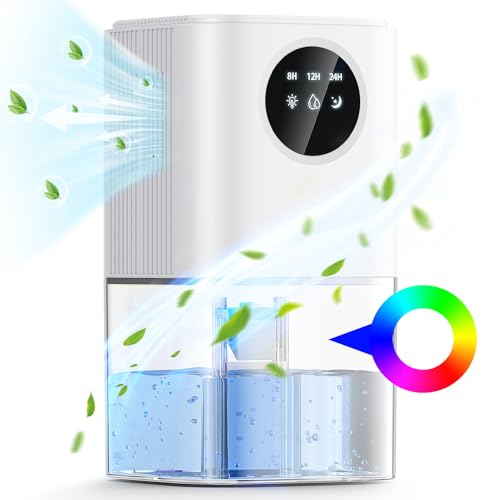 Dehumidifier for Home, 1800ML Dehumidifier for Bedroom, Auto Shut...