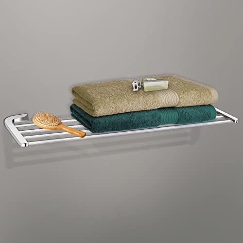 Image of Plantex Smero Pure Brass Towel Hanger for Bathroom /Bathroom Towel Rack /Bathroom Accessories - Aqua(Chrome)