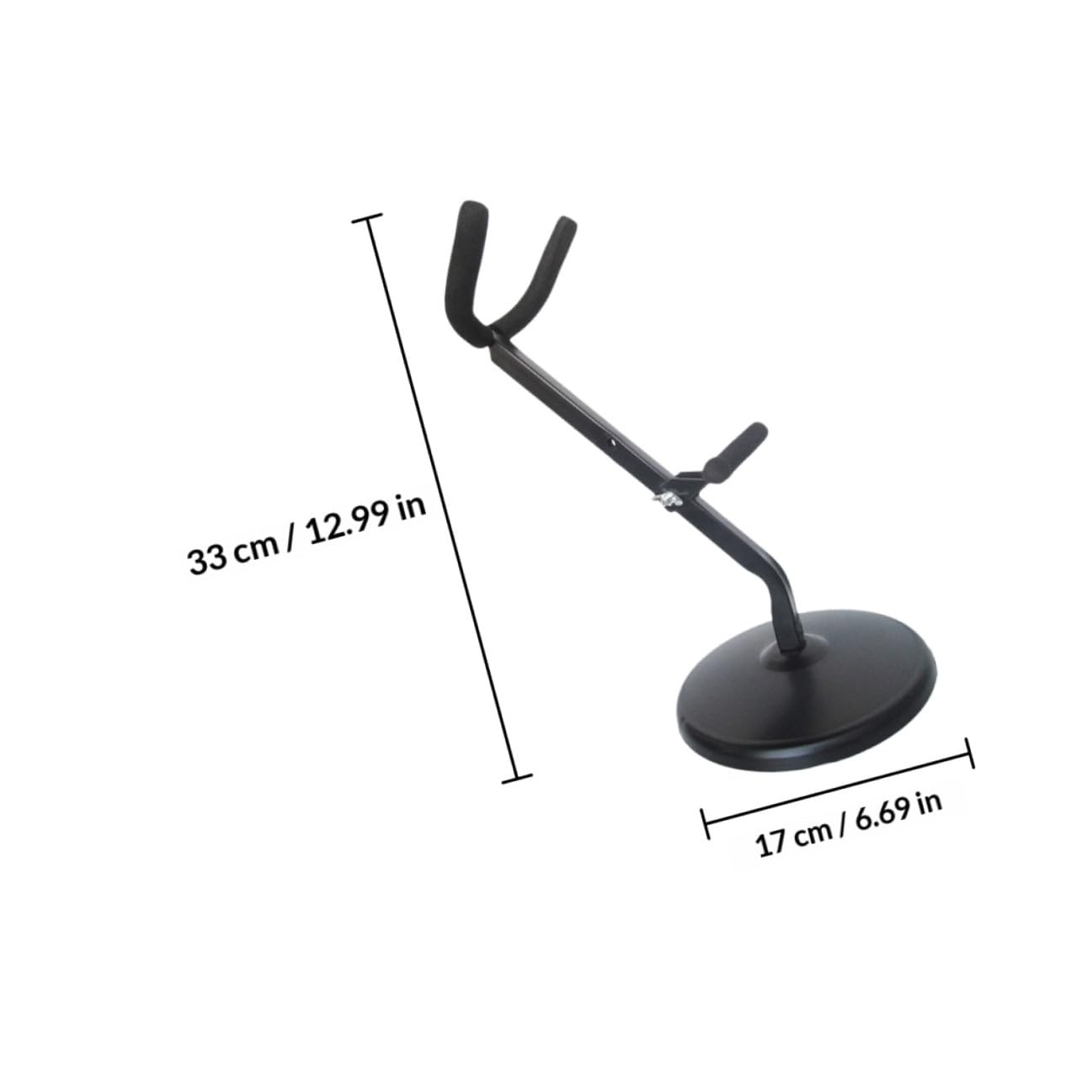 Supporto per Sassofono Contralto Elegante in Metallo Base Stabile, Supporto da Tavolo Pratico per Strumenti Musicali, Adatto a Musicisti e Utilizzo Domestico