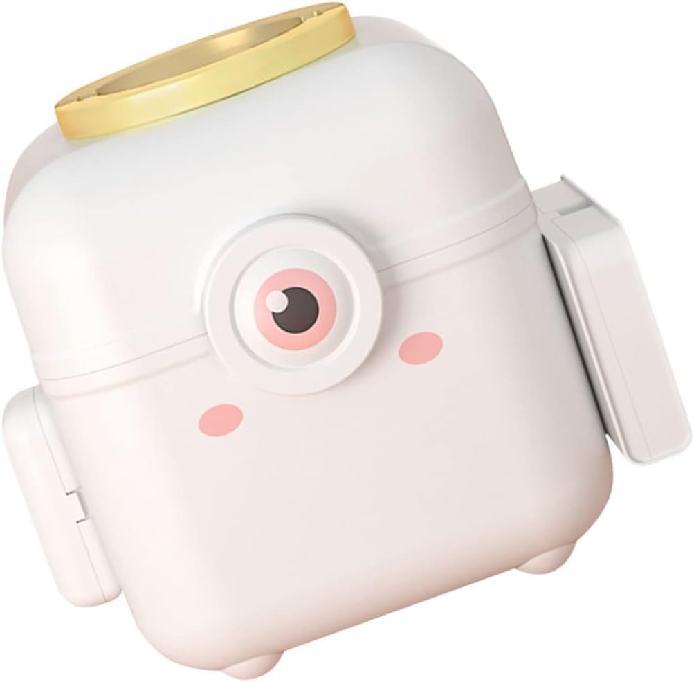 Cabilock Box Portable First Aid Kit Plastic Container Pill Container Plastic Organizer Box Handled Storage Case Craft Carrying Case Top Handle Tool Box Compartment Box Pp White