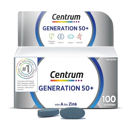 Multivitamin - Centrum Generation 50+ – Hochwertiges...