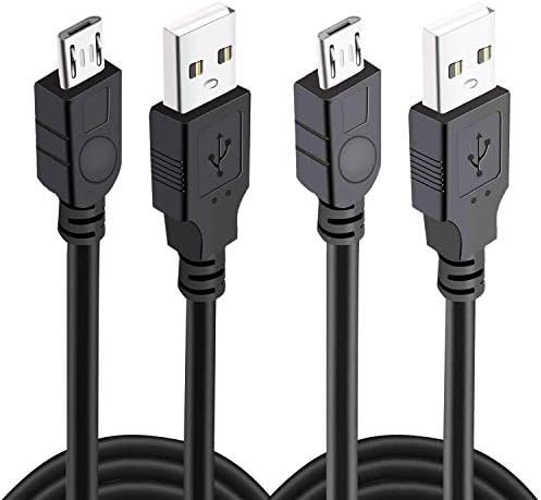 2 Pack 10Ft Charging Cable for PS4 Controller, Play and Charge Micro USB Charger High Speed Data Sync Cord for Sony Playstation 4 PS4 Slim/Pro Controller, Xbox One S/X Controller, Android