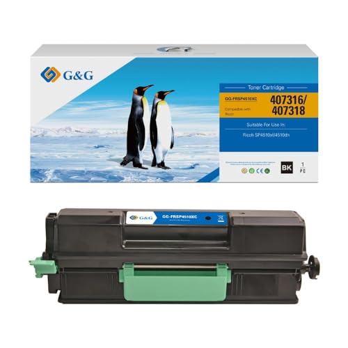 Cartucho De Toner Compatível Ricoh Sp4510sf, 4510dn, Preto, G&g
