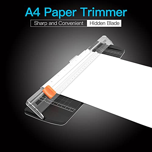 yeacher Cortador de papel portátil Máquina de corte com cortador de papel de tamanho A4 Largura de c