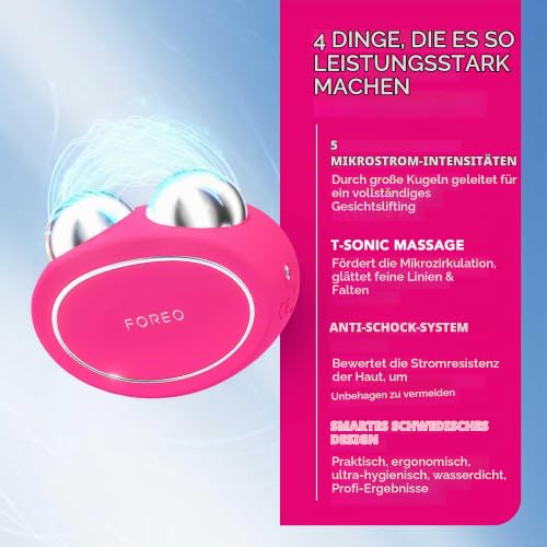FOREO BEAR Mikrostromgerät + 2 leitfähige Seren - Set, Fuchsia – Ansicht 3