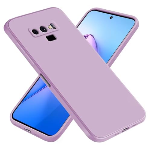 EASSGU Custodia per Samsung Galaxy Note9 (6.4" Inches), Cover Morbida in Silicone TPU - Erba Viola