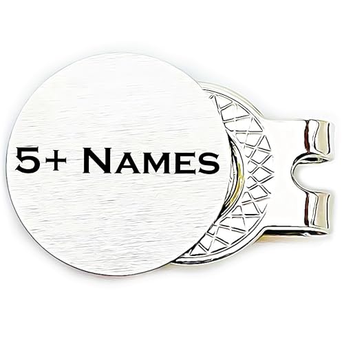 Personalized Golf Ball Marker | Personalized Golf | Dad Stepdad Grandpa Uncle | Golf Ball Marker with Kids Names | Personalized Golf Dad | 5+-NAMES-GOLF