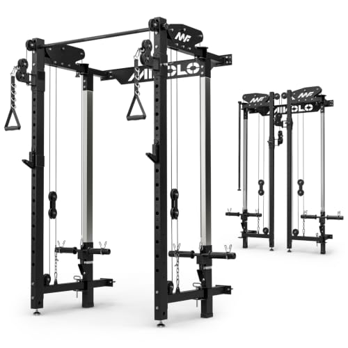 Mikolo Folding Squat Rack, Wall...