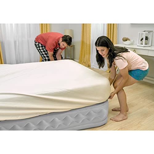 Intex 64487Ed Supreme Air Flow Fiber Tech Velvetaire Soft Air Mattress With Built In Pump And Portable Storage Carrying Case, Twin #TOP3