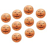 Mudra Crafts Hanging Pumpkin Lanterns Outdoor Indoor Jack-oβ-Lantern Halloween Decorations, 12-Inch Orange Spooky Paper Lantern Lamps for Halloween Party Decor, Set of 10
