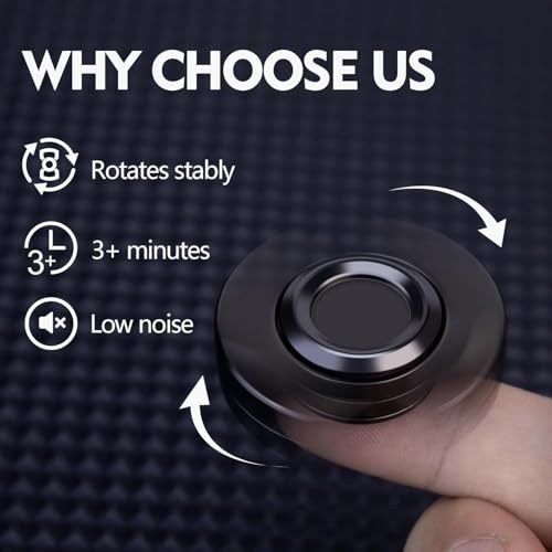 Image of Fidget Toys, 3-in-1 Desktop Fidget Slider and Box Set, Stress Relief Toys Adults, Office Focus Aid, Portable Anxiety Relief (Black（B）)