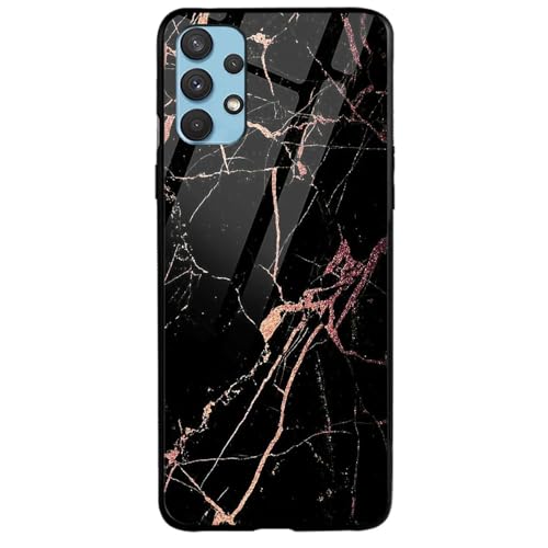 Image of COLORflow Back Cover Compatible with Samsung Galaxy A23 4G / A23 5G | Black Marble Golden | Shockproof TPU Bumper Cover with Camera Protection Back Cover