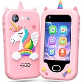 Lapare Kids Smart Phone for Girls, Christmas Birthday Gifts for Girls Age 3-10,Kids Toys Cell Phone, Toddler Learning Play Toy Phone with Dual Camera, Game, Music Player and More (32G)