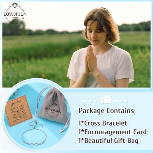 Image of Infinity Cross Bracelet Christian Gifts for Women Girls Easter Religious Gifts