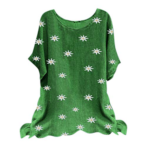 Haut unique été imprimé marguerites pour look de vacances en 4XL