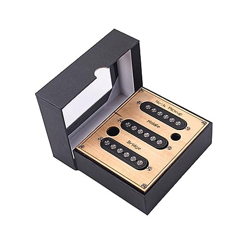 Wakauto 7mm Large Circle Humbucker Bridge Neck Pickups for Electric Guitar - Single Coil Pickups