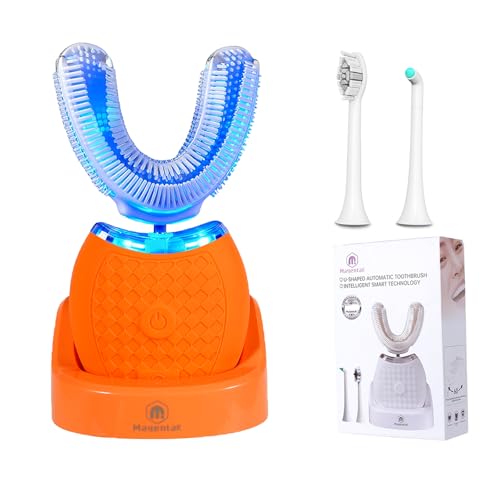 Brosse à dents à ultrasons automatique 360 degrés IPX7 pour blanchiment des dents adulte