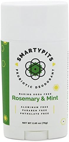SmartyPits - Natural/Aluminum Free Prebiotic Deodorant (Baking Soda Free) (Rosemary Mint)