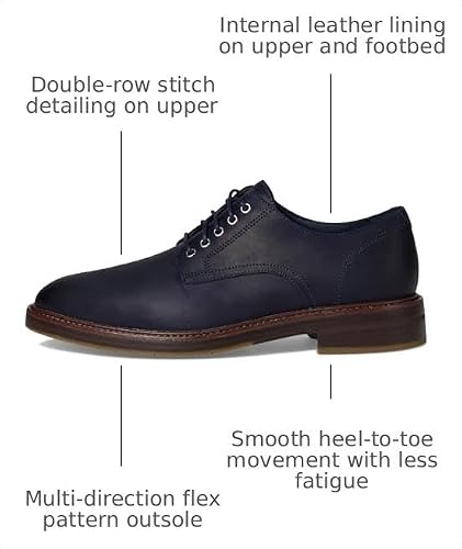 Cole Haan Cole Haan Men's Judson Grand Plain Toe Oxfords, Midnight Moon Nubuck/Dark Natural, 10.5-M US