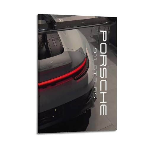 Affiche super car 911 GT3 RS voiture de course toile décorative murale 40x60cm