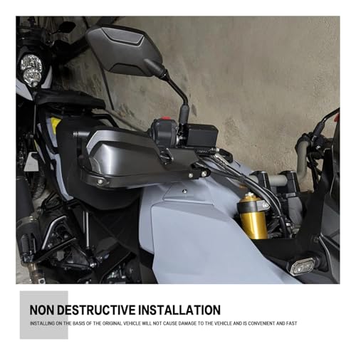 Protège-mains Moto pour Suzuki V-Strom 800 DL800 et 800DE en Aluminium Noir 800DL
