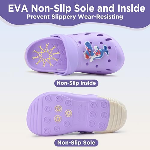 Image of Kids Girls Boys Clogs Garden Shoes Toddler Beach Summer Slides Slippers Indoor Outdoor Children Water Shower Pool Sandals for Toddler /Little Kid