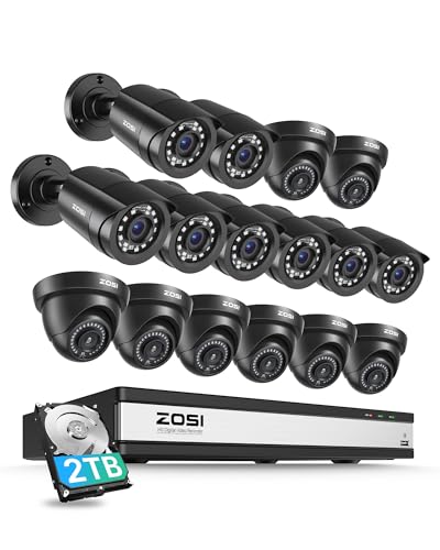 ZOSI 3K Lite 16CH Security Camera System with AI...