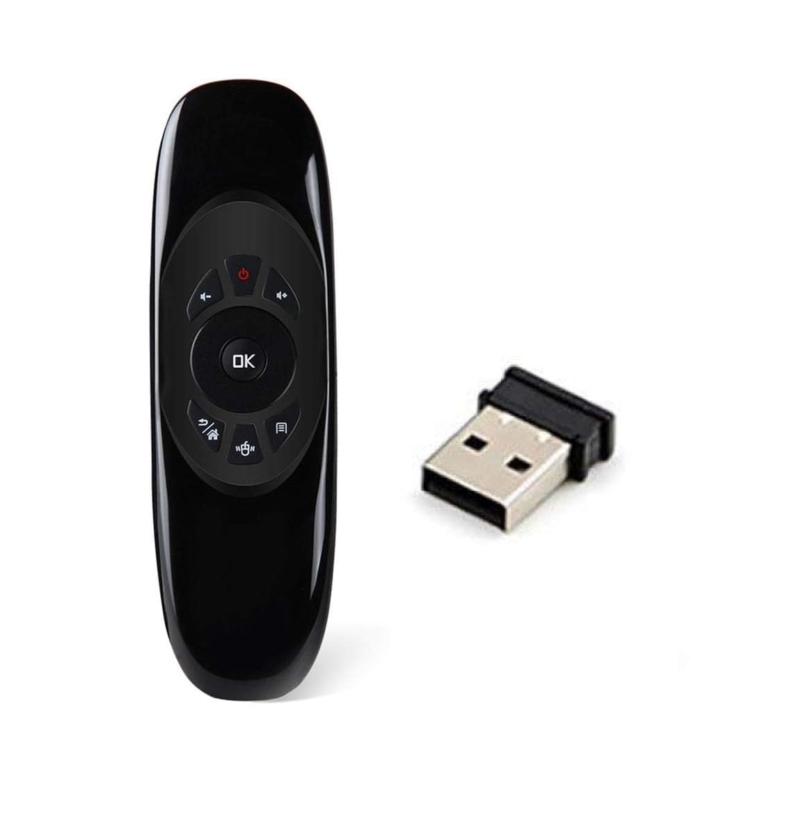 Air Mouse for Onida Android TV Box | Android TV Mini Keyboard Remote | 2.4GHZ Wireless Keyboard Android Remote Control Compatible for Onida (Black)-image-22