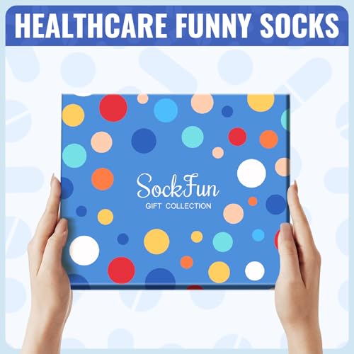 sockfun Veterinarian Chef Truck Driver Baseball Optometry Basketball Car Race Socks, Gifts For VET Tech Soccer Motorcycle